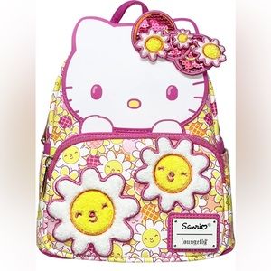 Loungefly Sanrio Hello Kitty Floral Cosplay Womens Double Strap Shoulder…. NWT